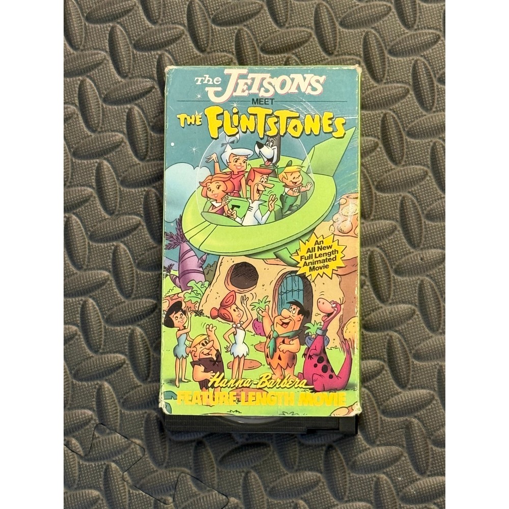 The Jetsons Meet The Flintstones VHS 1987 Hanna-Barbera Kids Movie Untested